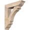 Ekena Millwork Merced Traditional Smooth Bracket w/ Offset Brace, Douglas Fir, 7 1/2"W x 30"D x 34"H BKT0806X30X34MRC01SDF - alternate 1